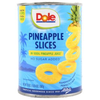 Dole Pineapple Slice In Juice 20 Oz *1Y