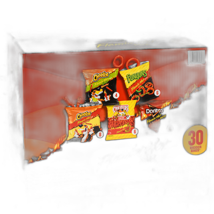 Frito Lay Variety Pack 30 Ct Lss Flamin Hot Mix 5 Assorted