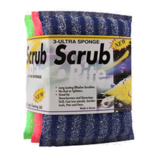Scrubber Sponge 3Pc Ultra Sponge
