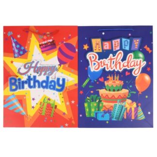 Gift Bag 3D 'Happy Birthday' Large Asst Designs