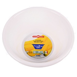 Plastic Fruit Bowl 7Qt Assorted Colors