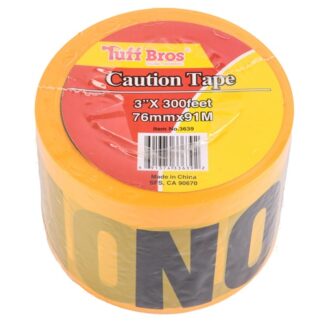 Tuff Bros Yellow Caution Tape 3" X 300Ft