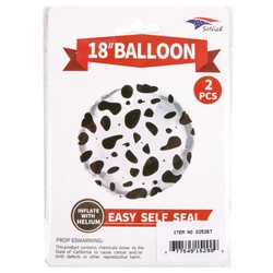 28" Foil Mylar Balloon Cow