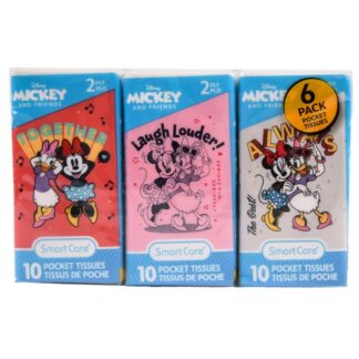 Minnie & Daisy Pocket Facial Tissue 2-Ply 10 Ct 6 Pk