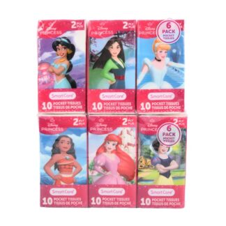 Disney Princess Pocket Facial Tissue 2-Ply 10 Ct 6 Pk