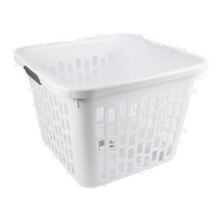 Sterilite Sq Laundry Basket White 1.5 Bushel