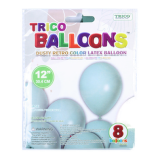 Trico 12" Latex Balloon Dusty Retro Sage 8Ct