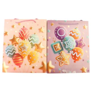 Balloon Gift Bag Assrt Clrs Med.