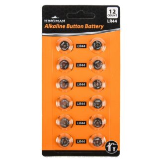 Kingman  Alkaline Button Battery Lr44 12Pc