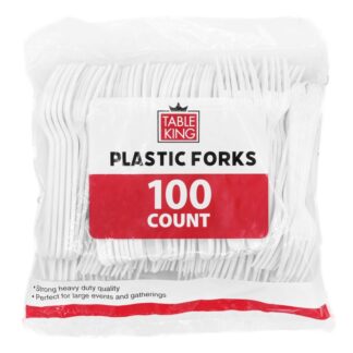 Table King Plastic Fork 100Ct