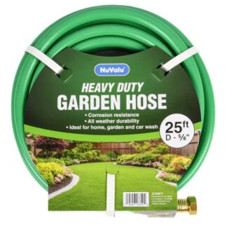 Nuvalu Water Hose 25Ft Heavy Duty 4 Layers 5/8"