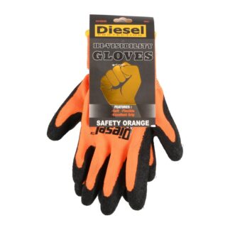 Diesel Glove Orange Hi-Visibility Small