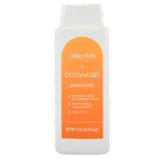 Ashley Belle Dye Free Bodywash Peach Nectar 14 Fl Oz