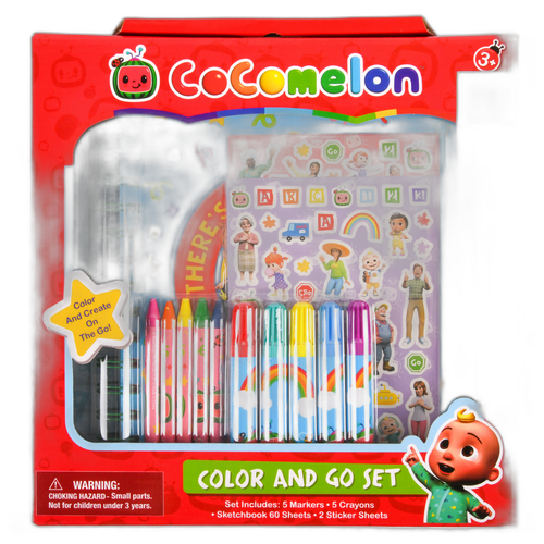 Cocomelon Color & Go Stationary Set