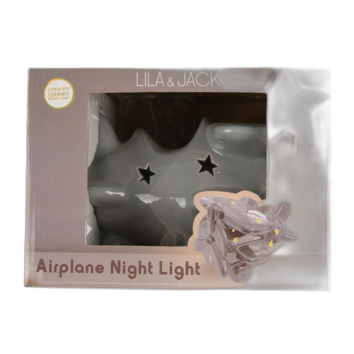 Night Light Ceramic "Air Plane" Battery Operated