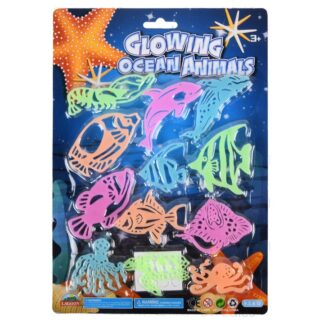 Glow In The Dark Ocean Animals 12 Pc