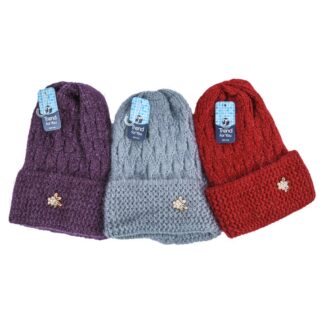 Hw Womens Knitted Beanie- Asst Colors