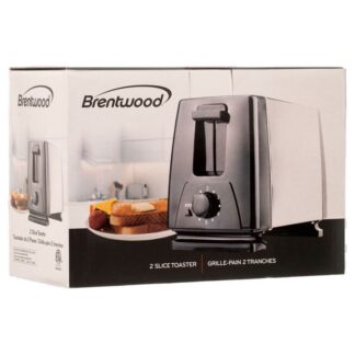 Toaster 2-Slice Stainless Steel W/Black #Ts-280S