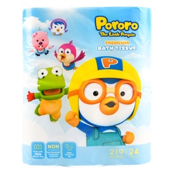 Pororo Premium Bath Tissue 3Ply 219 Sheets 24Pk