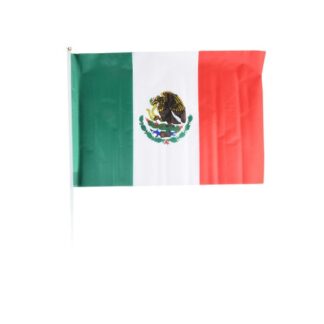 Mexican Flag 12 X 15 In W/ Car Window Holder
