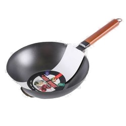 Ace Cook Carbon Steel Wok Pan 10.2 In