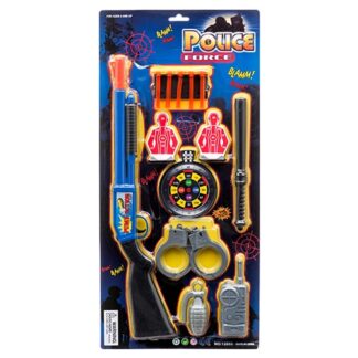 Toy Police Play Set W/ Dart Gun 18.75" & 13 Accessories