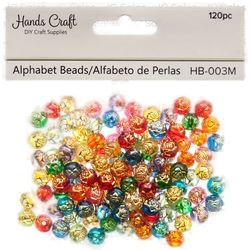 Angels Craft Alphabet Beads Asst Color