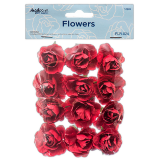 Craft Paper Flower 1.75" Maroon