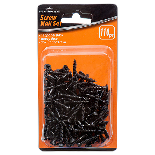 Kingman Screw  Iron Black 1.25"