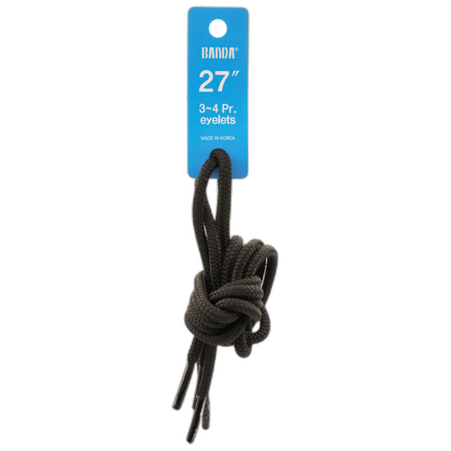 Shoelace Round Black 27"