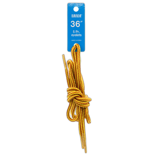 Shoelace Round Tan/Gold 36"