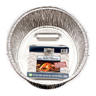 Durable Aluminum Roaster Lg Oval W/ Handle #D72113