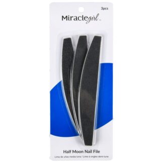 Miracle Girl Half Moon Nail File (3 Pcs)