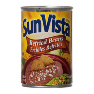 Sun Vista Refried Beans 16 Oz