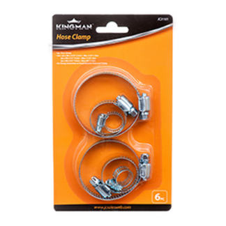 Kingman Hose Clamp Lg 6Pc
