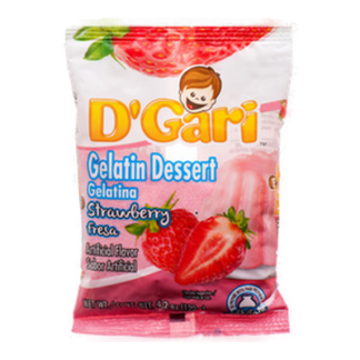 D'Gari Milk Gelatin Strawberry 4.2 Oz