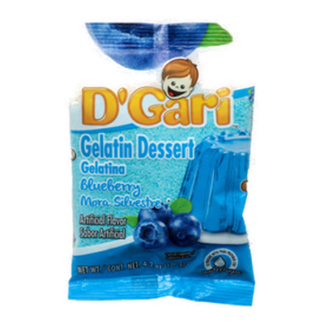D'Gari Water Gelatin Blueberry 4.2 Oz