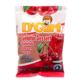 D'Gari Water Gelatin Cherry 4.2 Oz