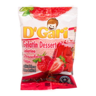 D'Gari Water Gelatin Strawberry 4.2 Oz