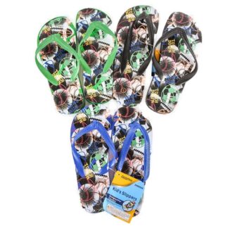 Hs Sandal Boy Flip Flops W/Mixed Clr & Sze #Z44202A