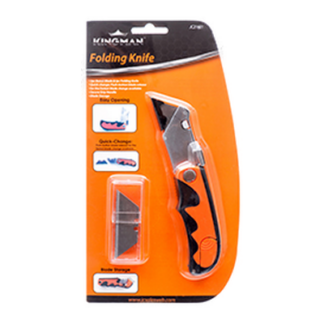 Kingman Knife Foldable W/3 Blade Deluxe