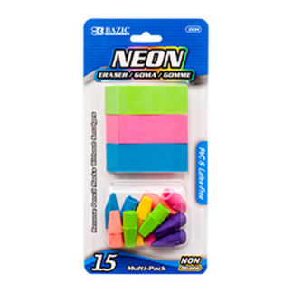 Bazic Eraser Neon Sets