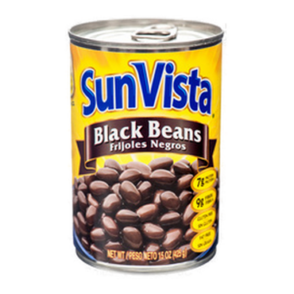 Sun Vista Black Beans 15 Oz