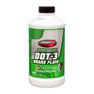 Johnsen'S Brake Fluid 12 Oz Dot3