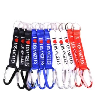 Key Chain "1 Love La" W/ Spring