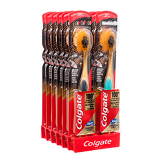 Colgate Toothbrush 360 Charcoal Gold Soft