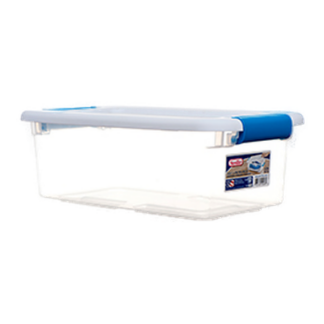 Sterilite Latch Box 6 Qt W/ Blue Latches