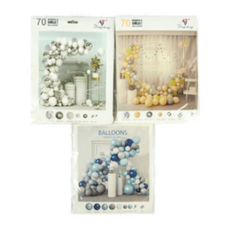 Party Balloon 70Ct Asst Size & Color