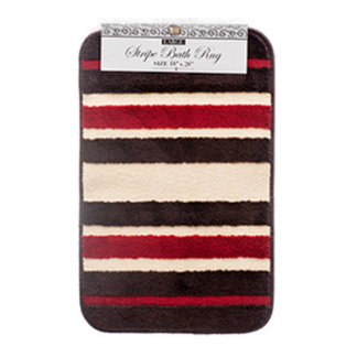 Bath Rug Stripe 18X28  Asst Clrs