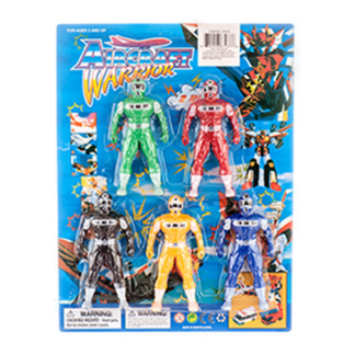 Toy Figurine Aircraft Warriors 5Pc